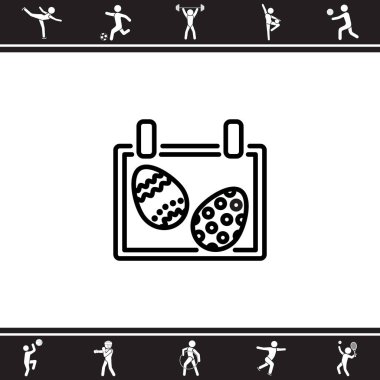 Easter calendar icon
