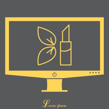 Ruj çizgisi simgesi