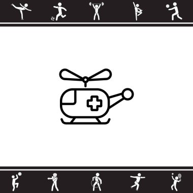 Helikopter ambulans simgesi