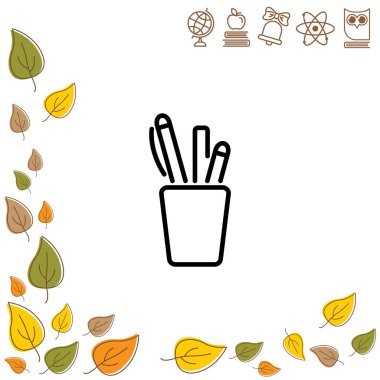 cam kalemler ve kurşun kalemler