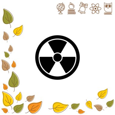 Radyasyon tehlikesi web simgesi