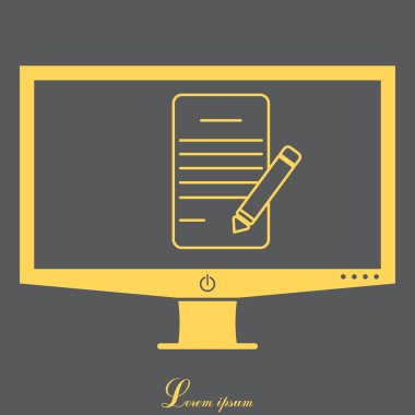  Defteri ve kalem simgesini