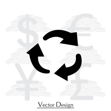 döndürme oklarını daire web simgesi