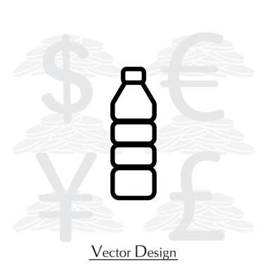 Plastik şişe satırı simgesi