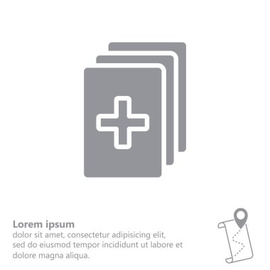 Tıbbi kayıtları web simgesi