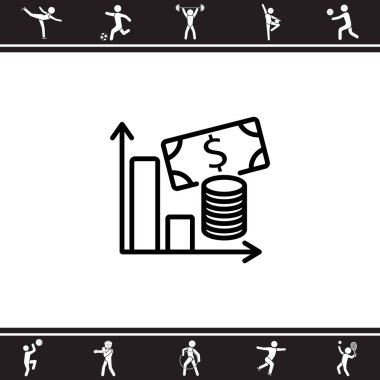 İş grafiği web satırı simgesi