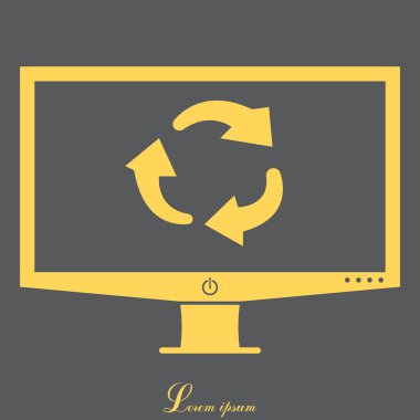 döndürme oklarını daire web simgesi