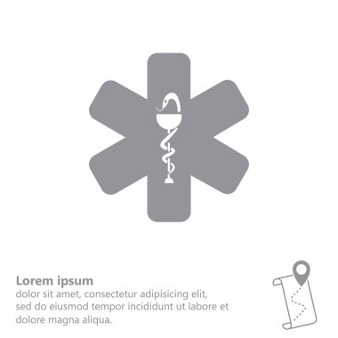 Ambulans amblemi simgesi