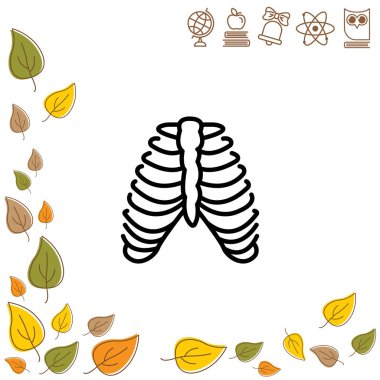  Kaburga web satırı simgesi.