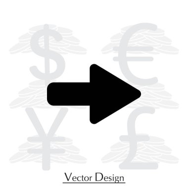 Sağ ok düz simgesi