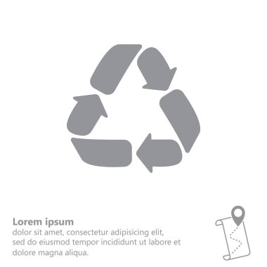 geri dönüşüm işareti simgesi