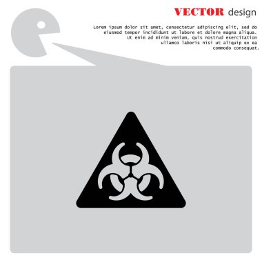 Radyasyon tehlikesi web simgesi