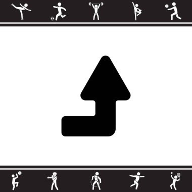 Düz simgesini sağ yukarı ok