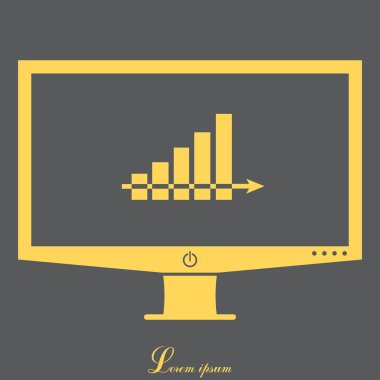 İş grafiği web satırı simgesi