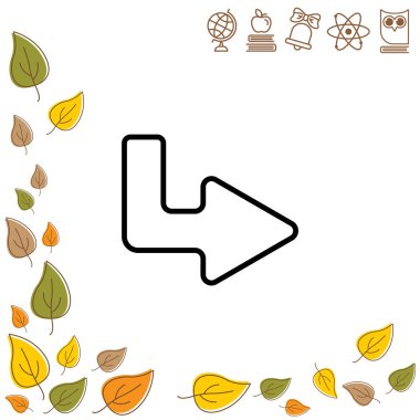 Sağ ok düz simgesi 