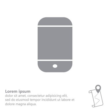 Akıllı Telefon Düz Simgesi