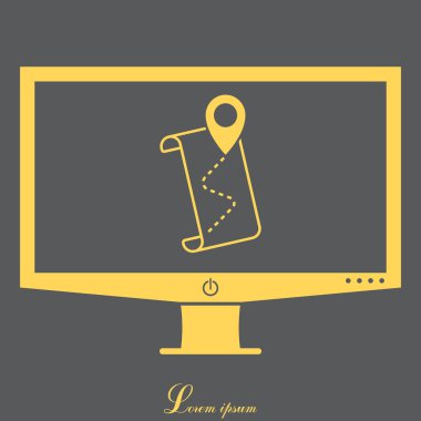 işaretçi simgesi ve harita