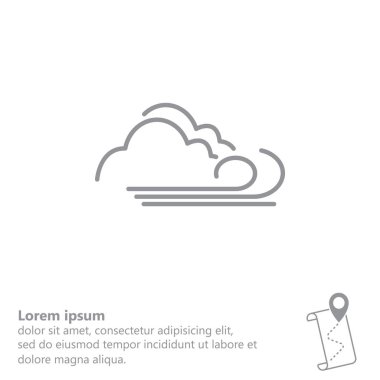 Bulutlu ve Rüzgar simgesi