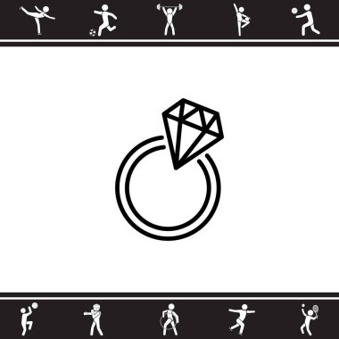 Elmas yüzük simgesi 