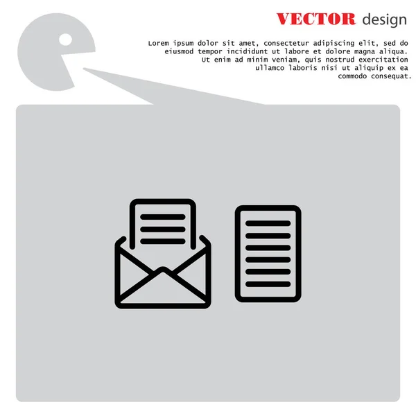 Ansicht post web icon — Stockvektor