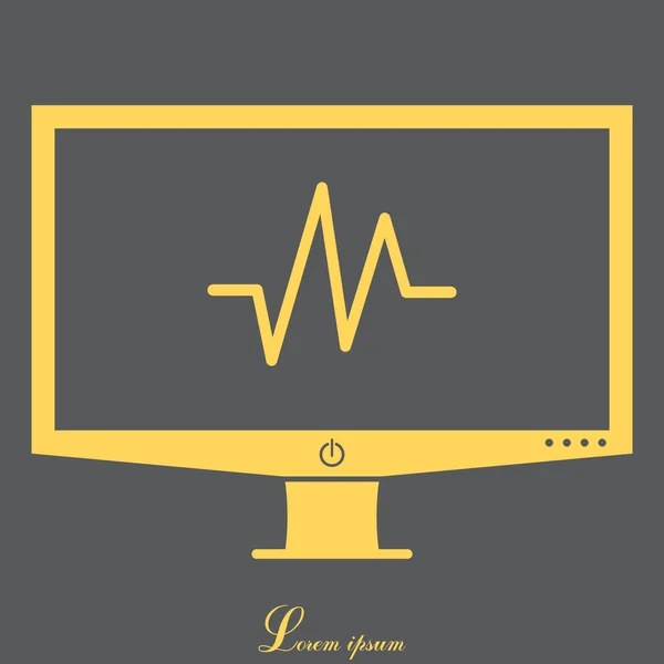 Icono de frecuencia cardíaca — Archivo Imágenes Vectoriales