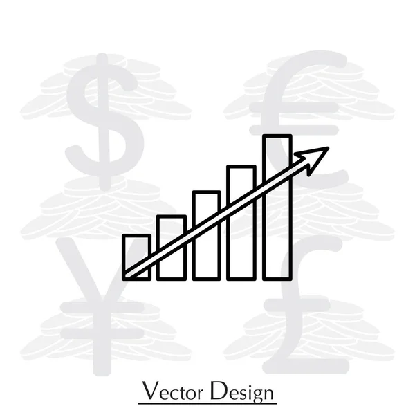 Business Graph Web Line Symbol — Stockvektor