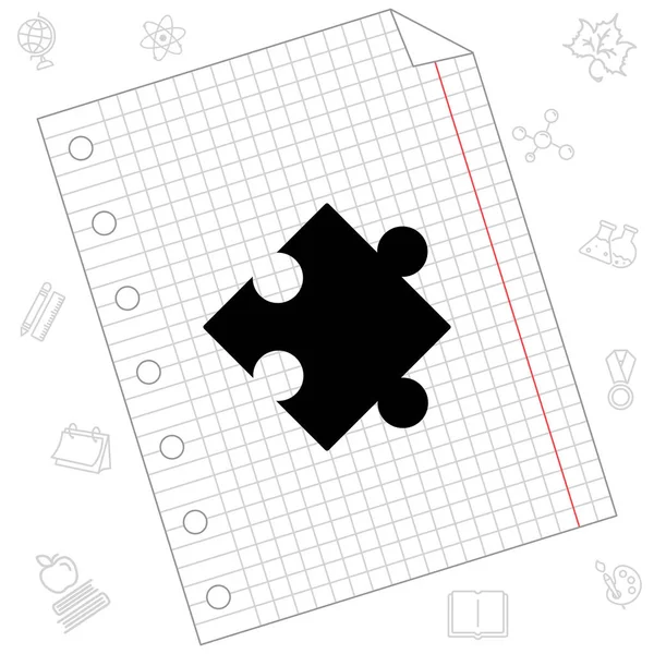 Puzzle ícone web — Vetor de Stock
