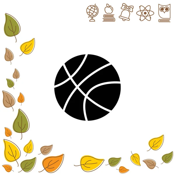 Basketbal web pictogram — Stockvector