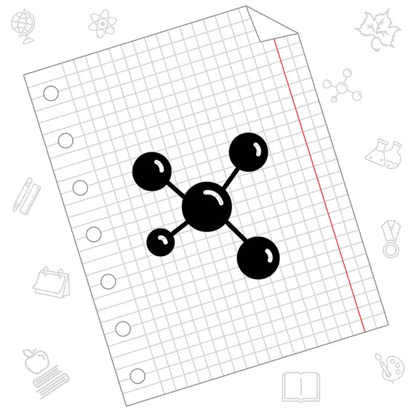 DNA molekülü işareti — Stok Vektör