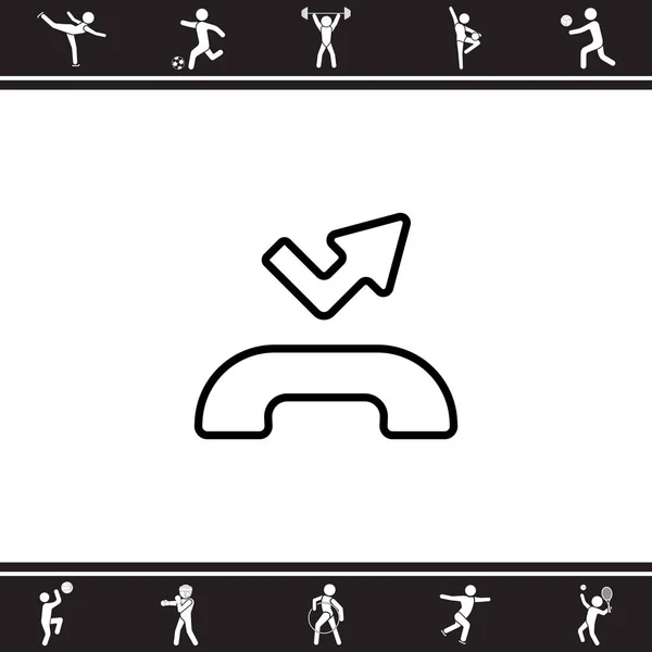 Gemiste oproep pictogram — Stockvector