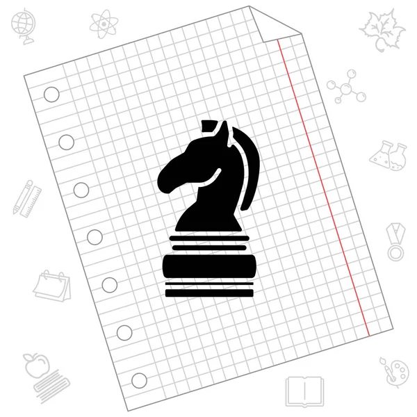 馬のチェス図 — ストックベクタ