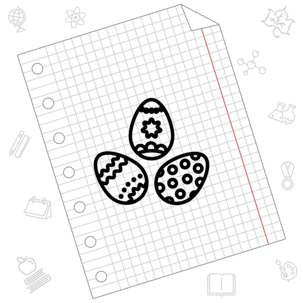 Paskalya yumurta Web simgesi — Stok Vektör