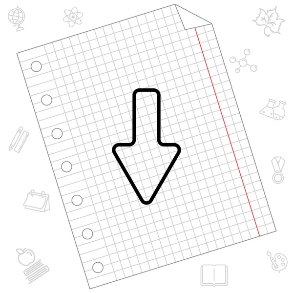 Satırı simgesi aşağı ok