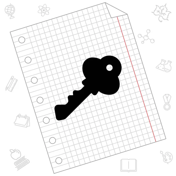 Web icon Key — Stock Vector