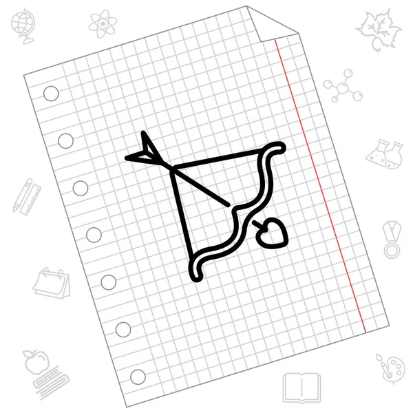 aşk tanrısı ok düz simgesi