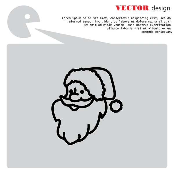 Icono Web de Santa Claus — Vector de stock