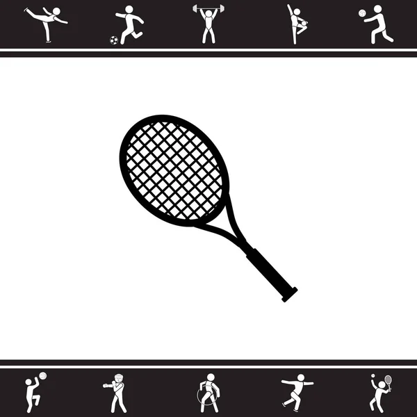 Tennisschläger-Symbol — Stockvektor