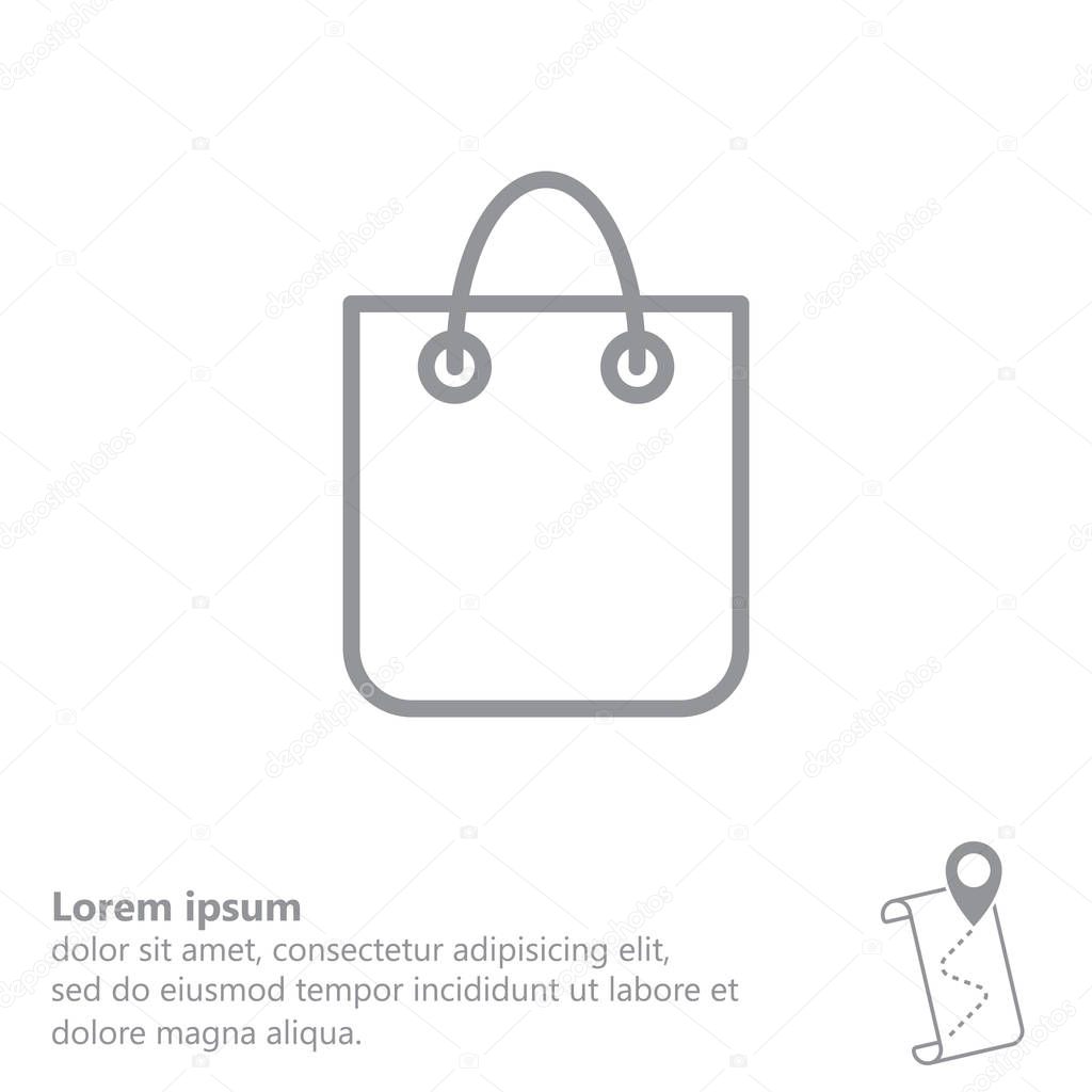 shopping bag Web icon