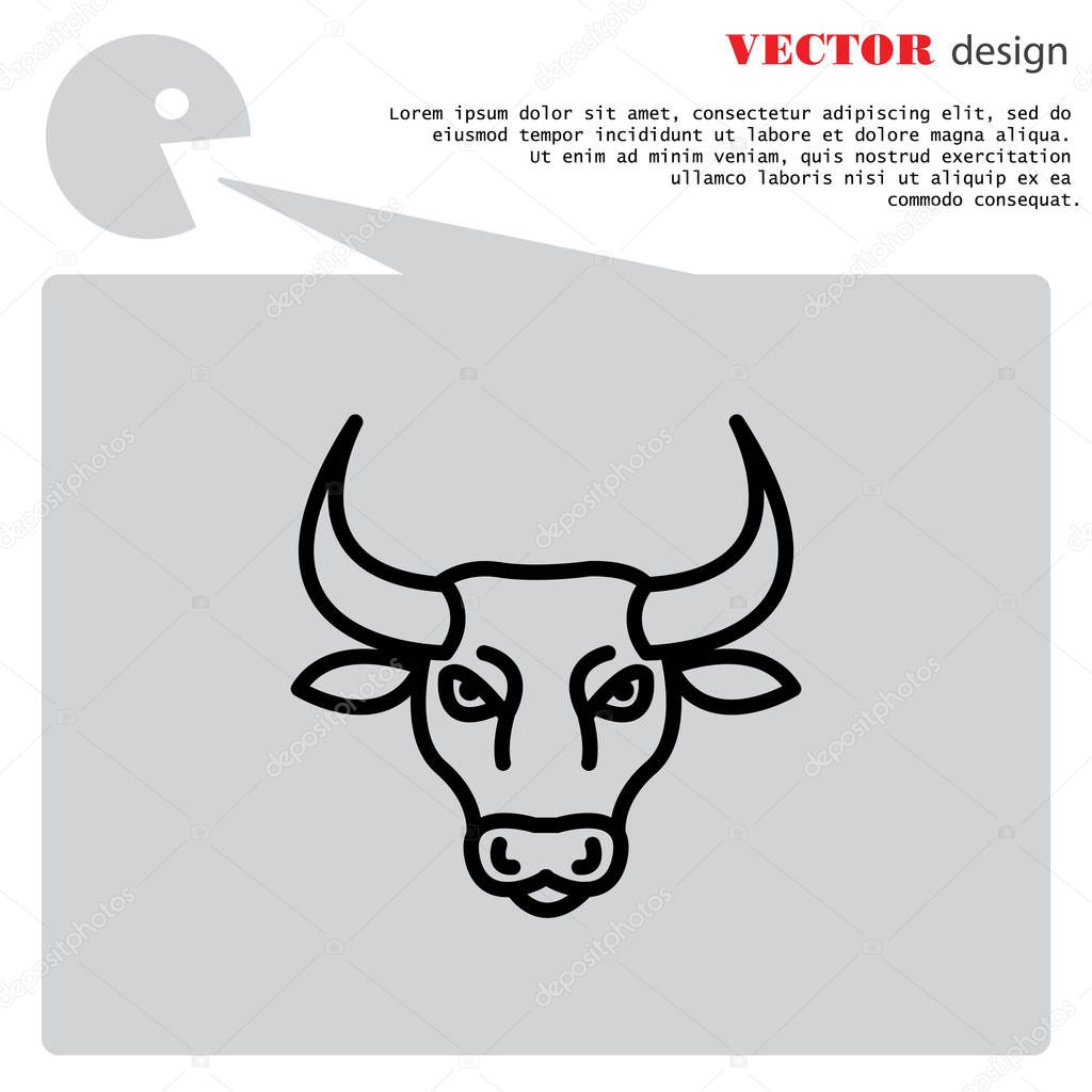 Bull web icon