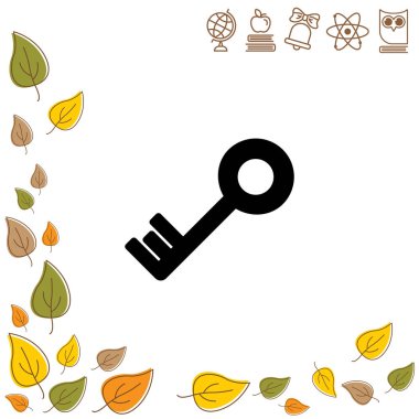 anahtar düz simgesi