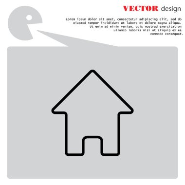 ev simgesini illüstrasyon  