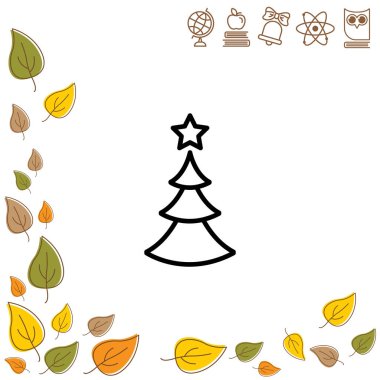 Noel ağacı web simgesi