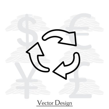 döndürme oklarını daire web simgesi