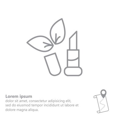 Ruj çizgisi simgesi