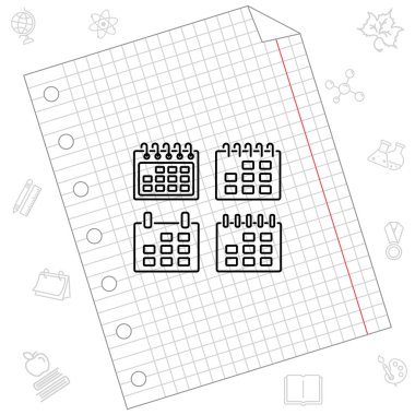 Takvim satırı simgesi