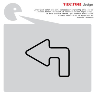  sol ok yukarı düz simgesi