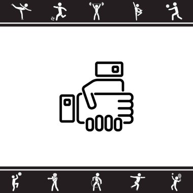 el sıkışma satırı simgesi