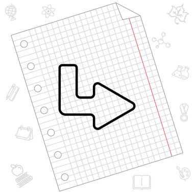 Sağ ok düz simgesi 