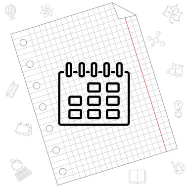 Takvim satırı simgesi