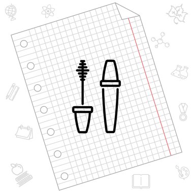 Maskara satırı simgesi